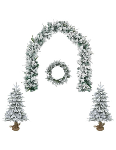 Albero di Natale Mini 90 cm PVC e PE Bianco