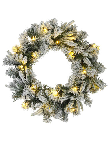 Albero di Natale Mini 45 cm 100 LED Bianco caldo PVC e PE
