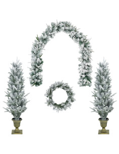 Albero di Natale Mini 120 cm PVC e PE Bianco 2