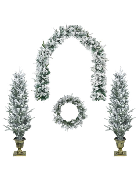 Albero di Natale Mini 120 cm PVC e PE Bianco