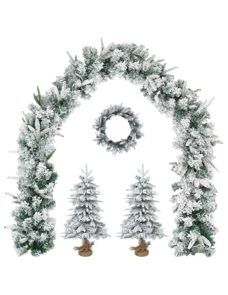 Albero di Natale Mini 45 cm PVC e PE Bianco