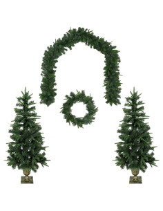 Albero di Natale Mini 120 cm PVC e PE Verde 2