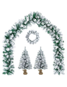 Albero di Natale Mini 45 cm PVC Bianco 2