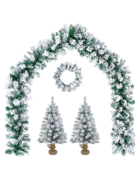 Albero di Natale Mini 45 cm PVC Bianco