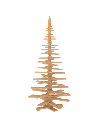 Albero di Natale in legno KOTKA 210 cm Legno Massello di Pino