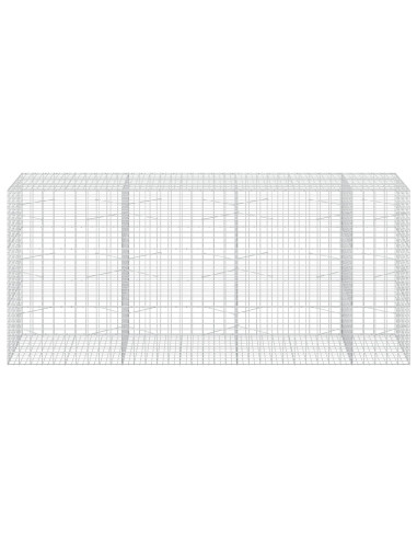 Gabione con Filo da 3,5 mm e Rete da 5x10 cm 350x100x150 cm