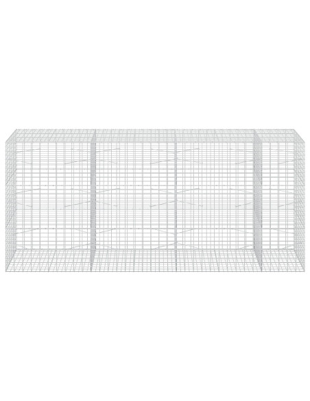 Gabione con Filo da 3,5 mm e Rete da 5x10 cm 350x100x150 cm