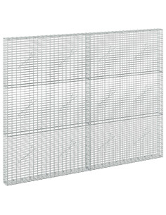 Gabione con filo da 3,5 mm e rete da 5x2,5 cm 200x10x150 cm 2