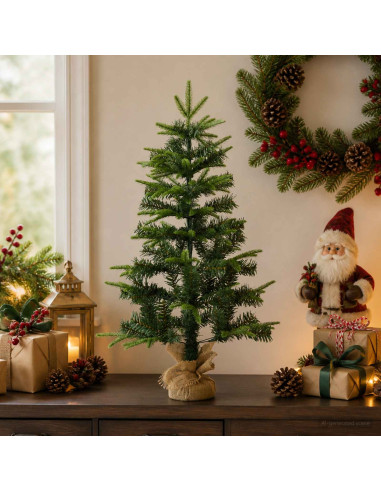 Albero di Natale Mini 45 cm PVC e PE Verde