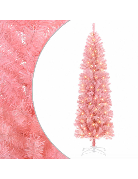 Albero di Natale Artificiale Sottile 180 cm 300 LED