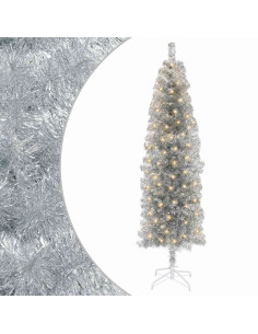 Albero di Natale Artificiale Sottile 180 cm 300 LED