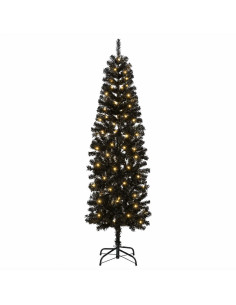 Albero di Natale Artificiale Sottile 180 cm 300 LED 2