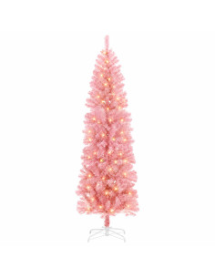 Albero di Natale Artificiale Sottile 180 cm 300 LED 2