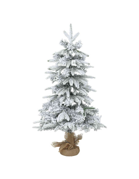 Albero di Natale Mini 45 cm PVC e PE Verde e Bianco