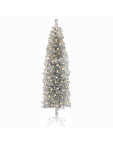 Albero di Natale Artificiale Sottile 180 cm 300 LED
