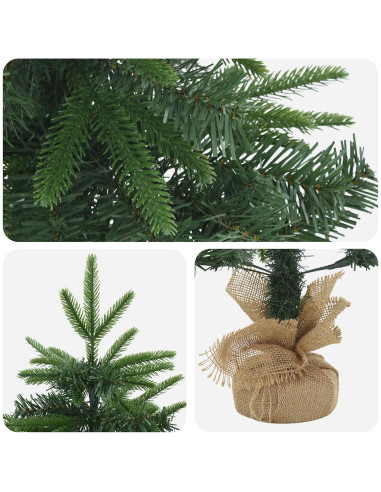 Albero di Natale Mini 60 cm PVC e PE Verde