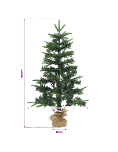 Albero di Natale Mini 60 cm PVC e PE Verde
