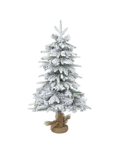Albero di Natale Mini 60 cm PVC e PE Verde e Bianco
