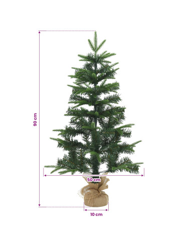 Albero di Natale Mini 90 cm PVC e PE Verde