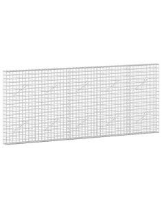 Gabione con filo da 5 mm e rete da 5x5 cm 250x10x100 cm 2