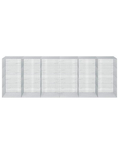 Gabione con filo da 5 mm e rete da 5x5 cm 600x100x200 cm