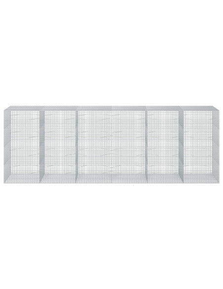 Gabione con filo da 5 mm e rete da 5x5 cm 600x100x200 cm