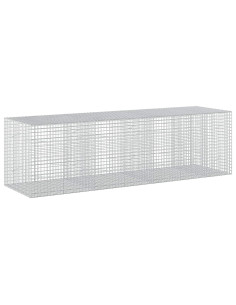 Gabione con filo da 5 mm e rete da 5x5 cm 350x100x100 cm 2