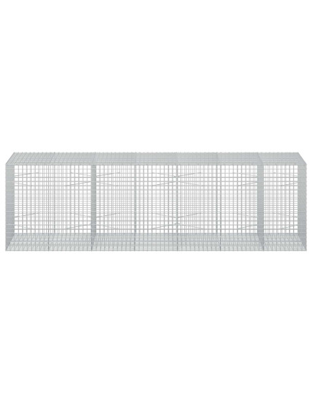 Gabione con filo da 5 mm e rete da 5x5 cm 350x100x100 cm