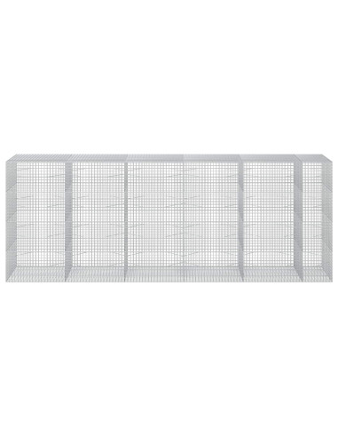 Gabione con filo da 5 mm e rete da 5x5 cm 550x100x200 cm