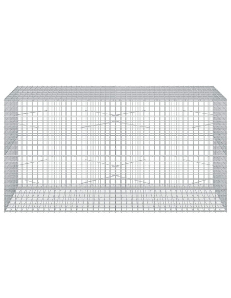 Gabione con filo da 5 mm e rete da 5x5 cm 200x100x100 cm
