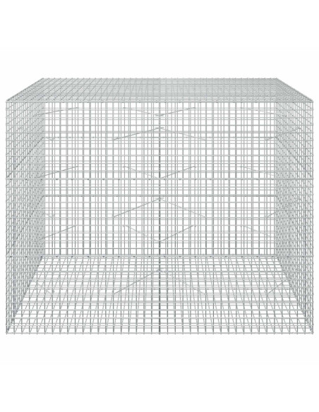 Gabione con filo da 5 mm e rete da 5x5 cm 200x100x150 cm