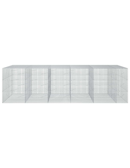 Gabione con filo da 5 mm e rete da 5x5 cm 550x100x150 cm