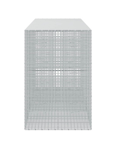Gabione con filo da 5 mm e rete da 5x5 cm 550x100x150 cm