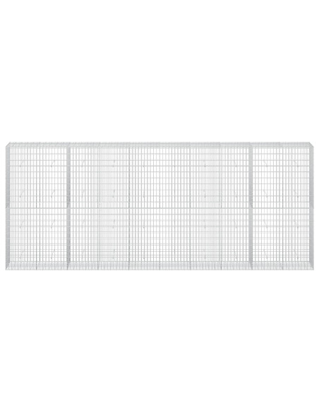 Gabione con Filo da 3,5 mm e Rete da 5x10 cm 500x50x200 cm