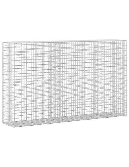 Gabione con filo da 5 mm e rete da 5x5 cm 250x50x150 cm