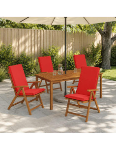 Cuscini Bhair Alto Schienale in 4 Pezzi GEMERT 4 pcs Rosso