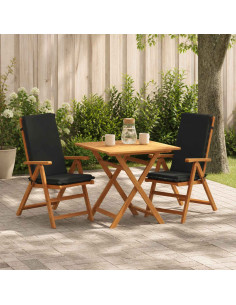 Cuscini Bhair Alto Schienale in 2 Pezzi GEMERT 2 pcs Nero