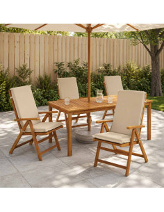 Cuscini Bhair Alto Schienale in 4 Pezzi GEMERT 4 pcs Crema
