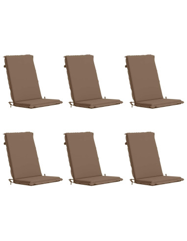 Cuscini Bhair Alto Schienale in 6 Pezzi GEMERT 6 pcs Tortora