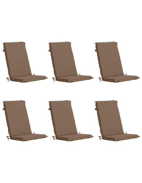 Cuscini Bhair Alto Schienale in 6 Pezzi GEMERT 6 pcs Tortora
