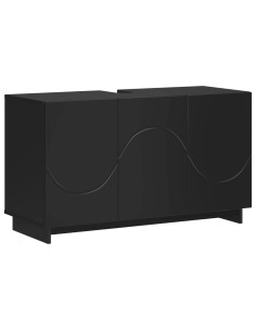Mobile da bagno Nero 101 x 41 x 58 cm Legno multistrato 2