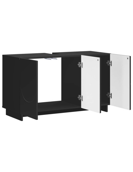 Mobile da bagno Nero 101 x 41 x 58 cm Legno multistrato