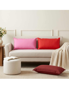 Cuscino con cuscino HOUTEN 12 pz Rosso Poliestere