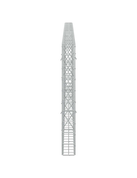 Gabione con Filo da 5 mm e Rete da 5x10 cm 400x10x100 cm