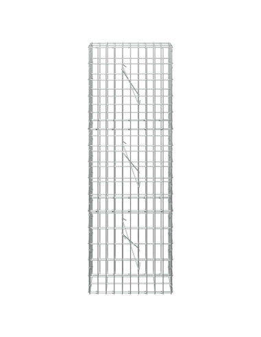 Gabione con Filo da 5 mm e Rete da 5x10 cm 50x10x150 cm