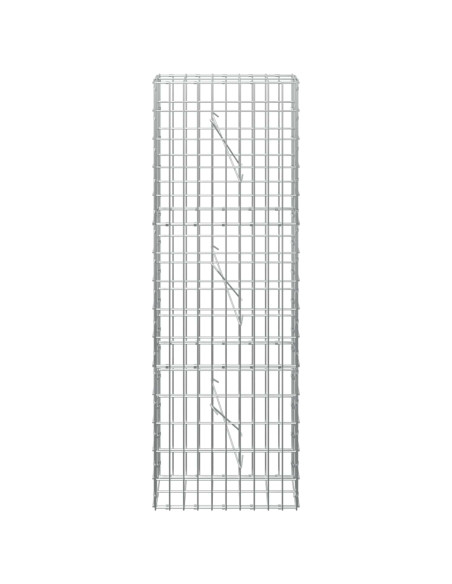 Gabione con Filo da 5 mm e Rete da 5x10 cm 50x10x150 cm