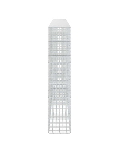 Gabione con Filo da 5 mm e Rete da 5x10 cm 600x30x150 cm