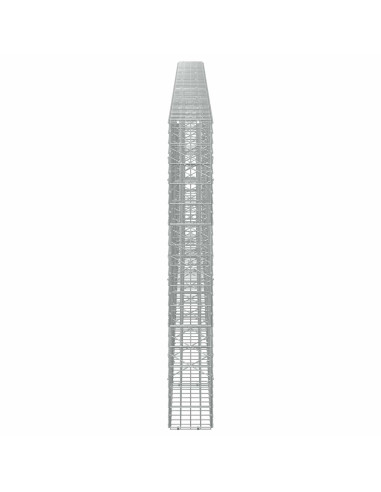 Gabione con Filo da 5 mm e Rete da 5x10 cm 700x20x150 cm