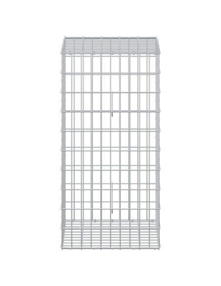 Gabione con Filo da 5 mm e Rete da 5x10 cm 50x50x100 cm