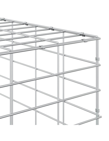 Gabione con Filo da 5 mm e Rete da 5x10 cm 50x50x100 cm